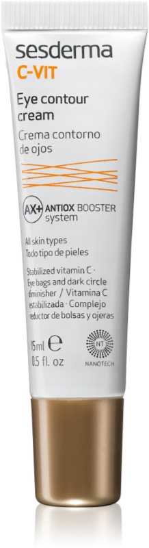 Sesderma C-Vit AX+ crema de ochi împotriva ridurilor și a cearcănelor întunecate 15 ml