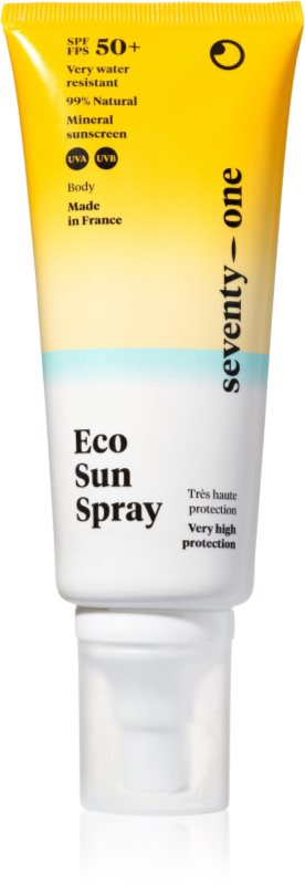 SeventyOne Eco Sun Spray SPF50+ spray solar cu o protectie UV ridicata SPF 50+ 100 ml