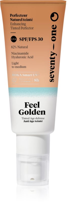 SeventyOne Feel Golden SPF30 fluid pentru tonifierea bronzului faciale SPF 30 40 ml