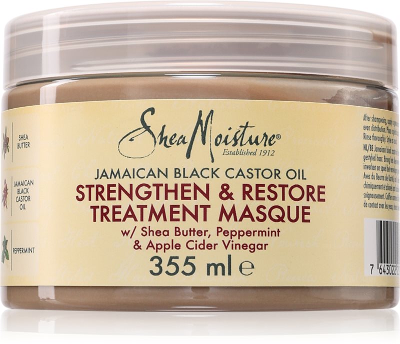 Shea Moisture Jamaican Black Castor Oil Strengthen & Restore mască fortifiantă pentru păr 355 ml