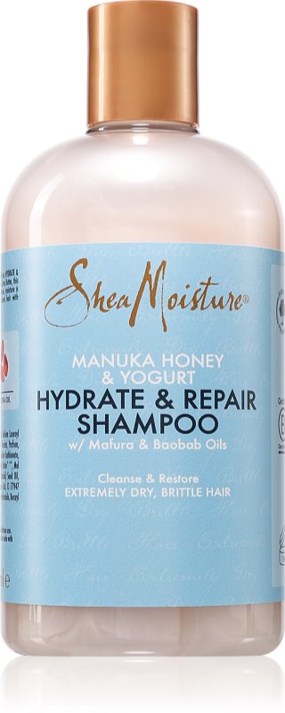 Shea Moisture Manuka Honey & Yogurt Shampoo sampon hidratant pentru par uscat 384 ml