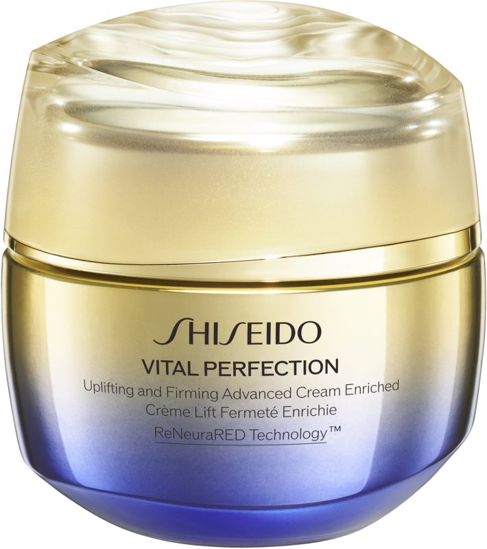 Shiseido Vital Perfection Uplifting & Firming Advanced Cream Enriched cremă pentru fermitate de zi și de noapte pentru tenul uscat