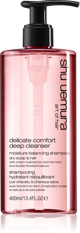 Shu Uemura Deep Cleanser Delicate Comfort sampon hidratant pentru par uscat 400 ml