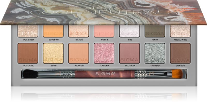 Sigma Beauty Cool Neutrals paletă cu farduri de ochi 1 buc