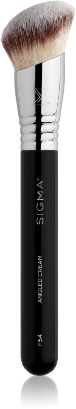 Sigma Beauty Face F54 Angled Cream pensula pentru aplicarea produselor cu consistenta lichida sau cremoasa 1 buc