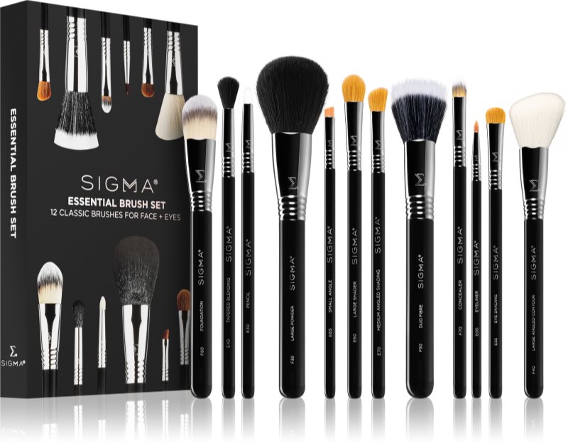 Sigma Beauty Essential set perii machiaj pentru față și ochi