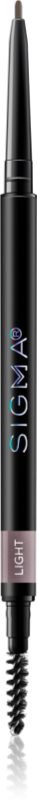 Sigma Beauty Fill + Blend Brow Pencil creion pentru sprancene cu pensula culoare Light 0.06 g