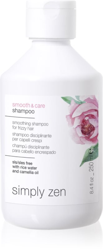 Simply Zen Smooth & Care Shampoo sampon pentru indreptarea parului anti-electrizare