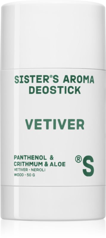 Sister's Aroma Vetiver Deostick deodorant stick impotriva mirosului si transpiratiei 50 g