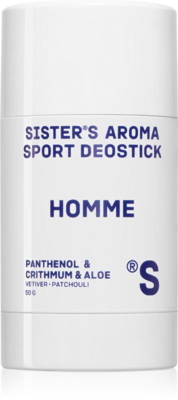 Sister's Aroma Homme Sport Deostick deodorant stick impotriva mirosului si transpiratiei pentru bărbați 50 g