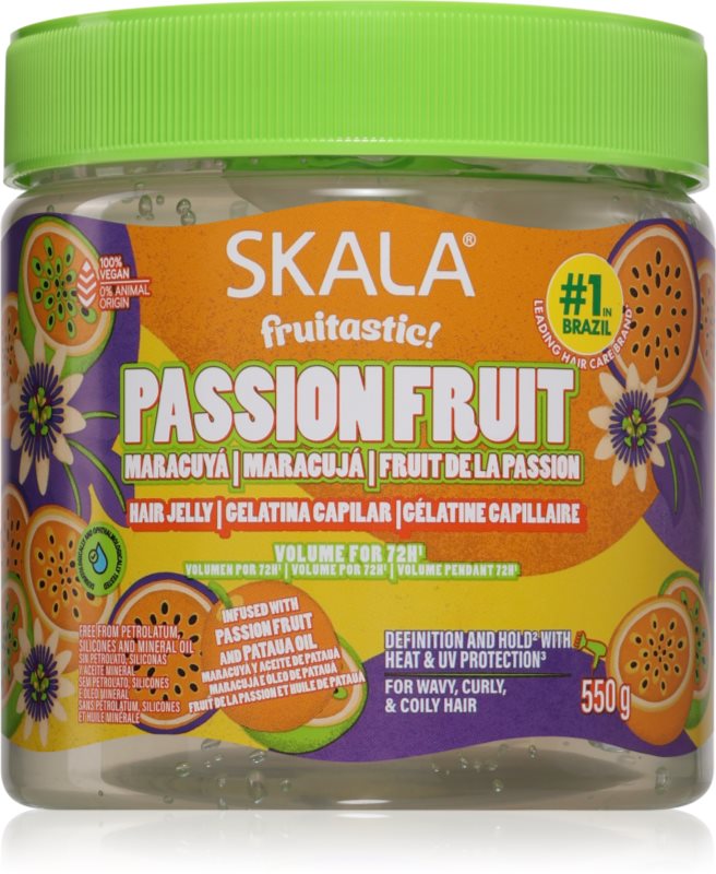 Skala Passion Fruit gel de par pentru păr creț 550 ml