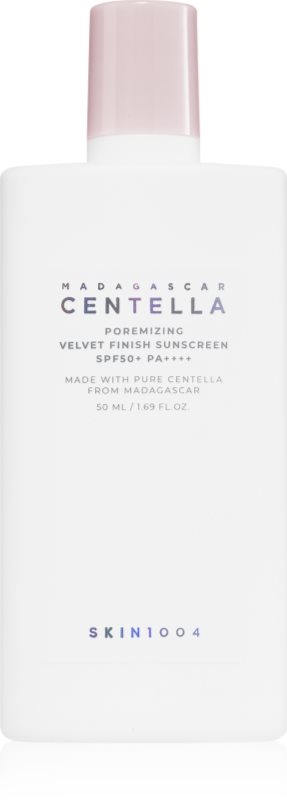 SKIN1004 Madagascar Centella Poremizing Velvet Finish Sunscreen crema de soare pentru fata pentru ten gras SPF 50+ 50 ml