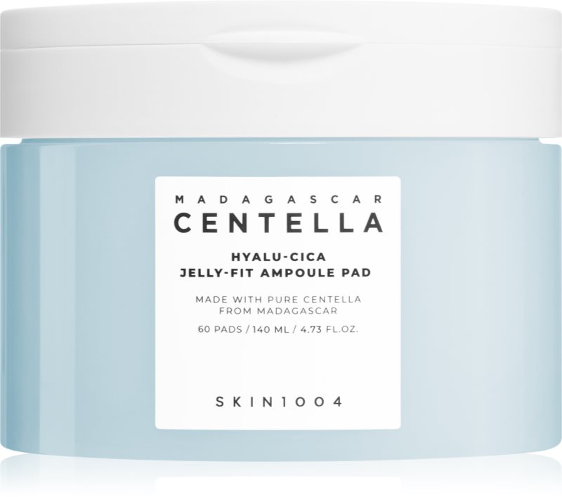 SKIN1004 Madagascar Centella Hyalu-Cica Jelly-Fit Ampoule Pad dischete de tonifiere pentru pielea uscata si deshidratata 60 buc