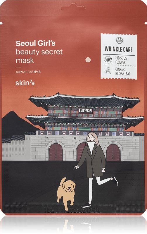 Skin79 Seoul Girl's Beauty Secret mască facială de pânză cu efect anti-rid 20 g