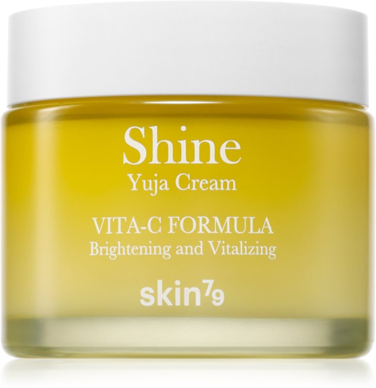 Skin79 Shine Yuja Cream Vita-C Formula cremă de față, pentru hidratare și iluminare pentru piele cu hiperpigmentare 70 ml