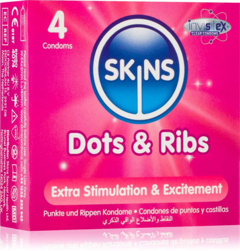 Skins Dots & Ribs prezervative
