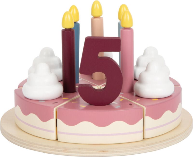 Small foot Birthday Cake Tasty jucarie din lemn 3 y+ 23 buc