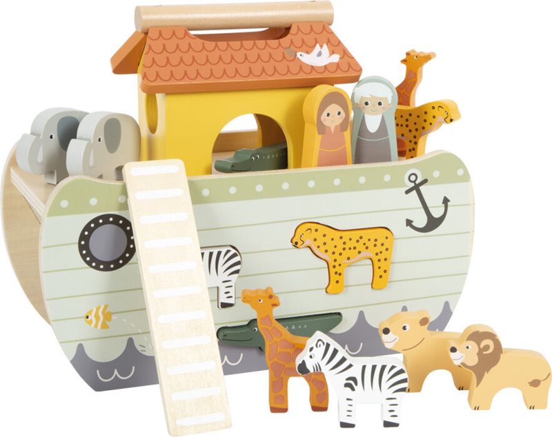 Small foot Noah's Ark set de jucării din lemn 12 m+ 15 buc