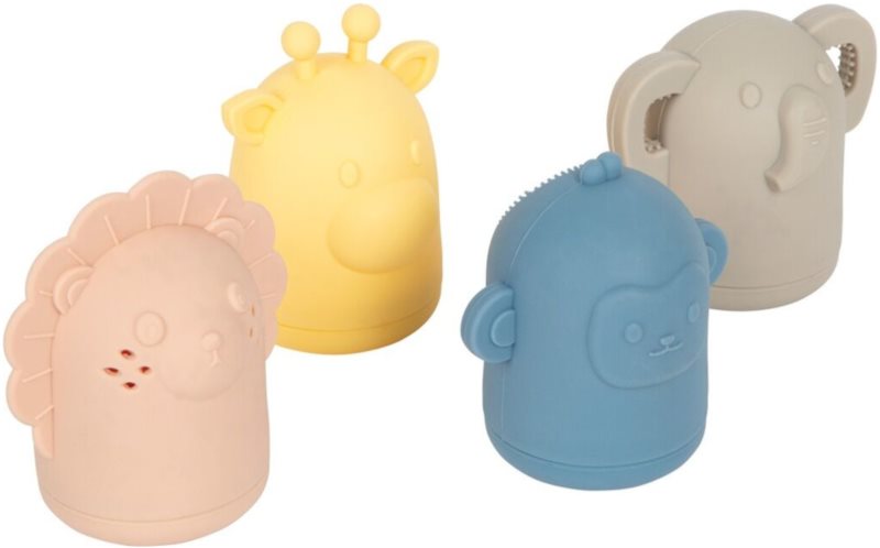 Small foot Silicone Bath Toy Set jucărie pentru apă 12m+ 4 buc