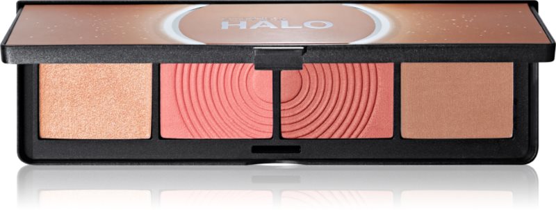Smashbox Halo Sculpt + Glow Face Palette paletă cu iluminatoare și farduri de obraz