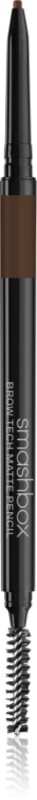 Smashbox Brow Tech Matte Pencil creion pentru sprancene cu pensula culoare Brunette 0.09 g