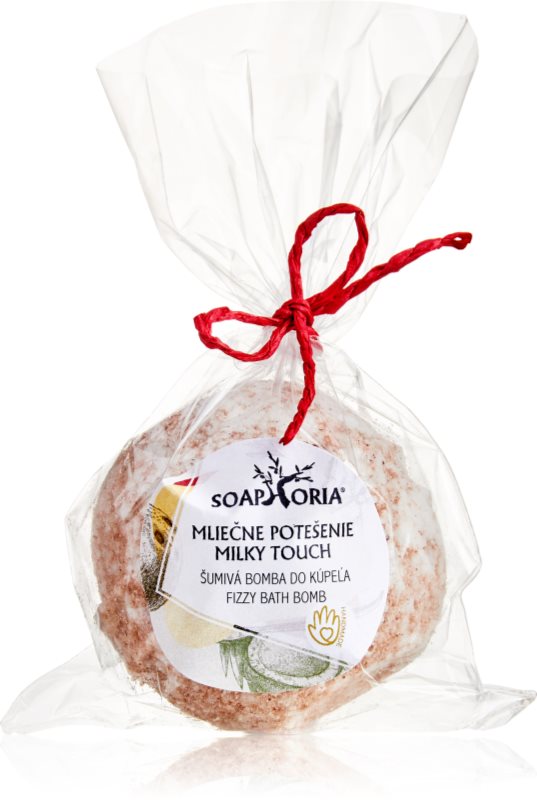 Soaphoria Milky Touch Fizzy Bath Bomb Bombă de baie cu efect regenerator cu efect de întărire 85 g