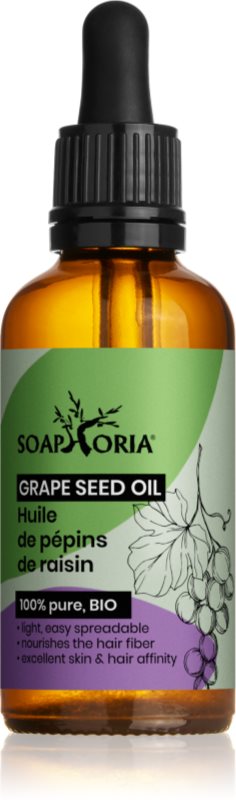 Soaphoria Organic Grape Seed Oil ulei de struguri pentru protectia tenului 50 ml