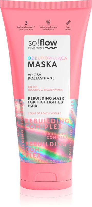 so!flow Rebuilding Com-Plex Mask For Highlighted Hair masca de par regeneratoare pentru par decolorat 200 ml
