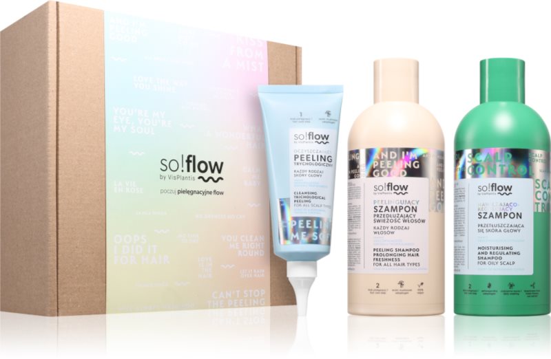 so!flow Scalp Detox & Deep Cleansing Set set cadou pentru un scalp seboreic
