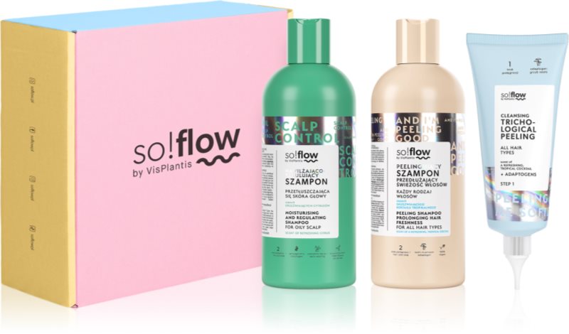 so!flow Scalp Detox & Deep Cleansing Set set cadou pentru un scalp seboreic