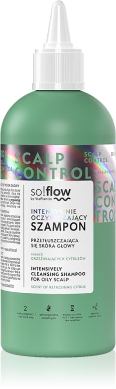 so!flow Oily Scalp Intensively Cleansing Shampoo sampon pentru curatare pentru un scalp seboreic 200 ml