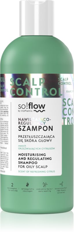 so!flow Oily Scalp Moisturizing and Regulating Shampoo sampon hidratant pentru un scalp seboreic 400 ml