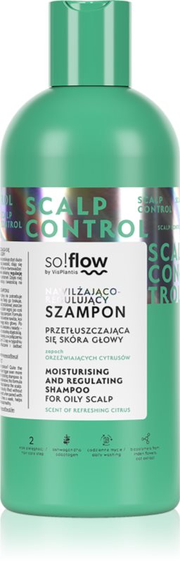 so!flow Oily Scalp Moisturizing and Regulating Shampoo sampon hidratant pentru un scalp seboreic 400 ml