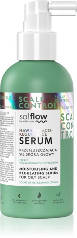 so!flow Oily Scalp Moisturising and Regulating Serum ser pentru pielea problematică și grasă 150 ml