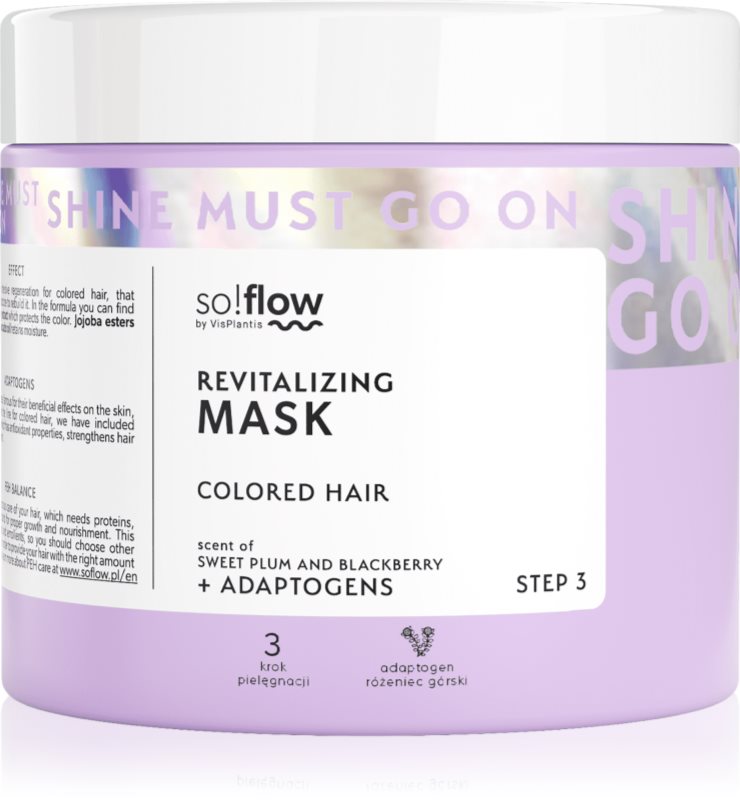 so!flow Coloured Hair Revitalizing Mask Masca revitalizanta intensivă pentru păr vopsit
