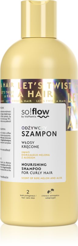 so!flow Curly Hair Nourishing Shampoo sampon hranitor pentru păr creț 400 ml