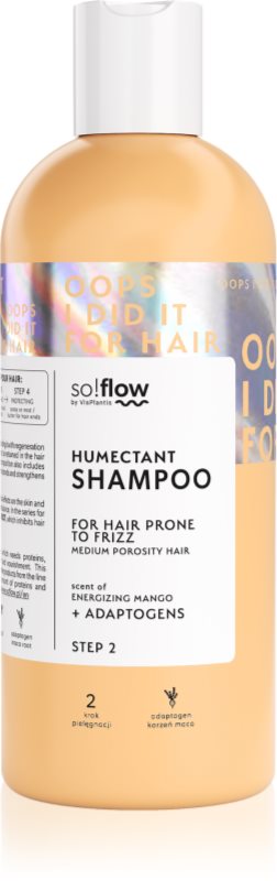 so!flow Medium Porosity Hair Humectant Shampoo sampon pentru indreptarea parului anti-electrizare 400 ml