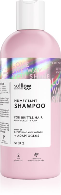 so!flow High Porosity Hair Humectant Shampoo șampon petru par fragil si fara vlaga 400 ml