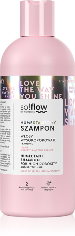 so!flow High Porosity Hair Humectant Shampoo șampon petru par fragil si fara vlaga 400 ml