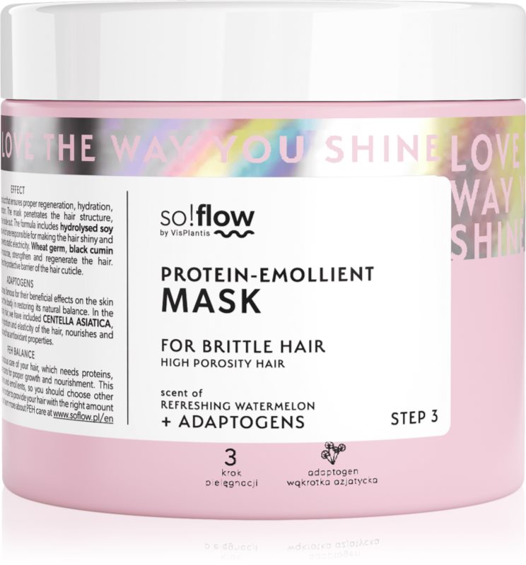 so!flow High Porosity Hair Protein-Emollient Mask mască fortifiantă petru par fragil si fara vlaga