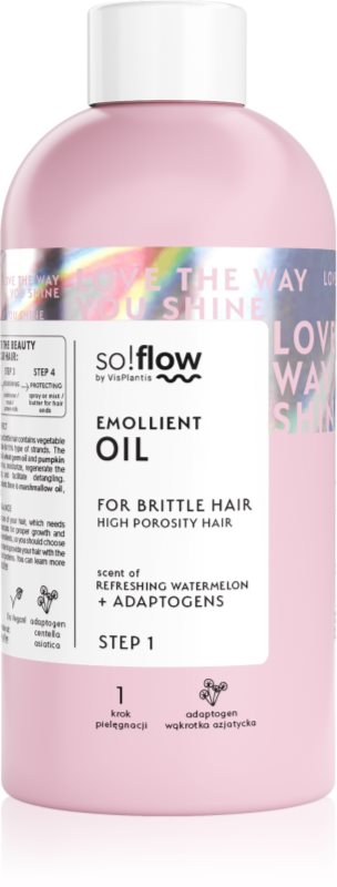 so!flow High Porosity Hair Emollient Oil ulei hidratant petru par fragil si fara vlaga 150 ml