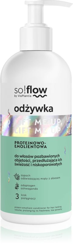 so!flow Hair Without Volume Protein-Emollient Conditioner balsam pentru par fara volum 300 ml