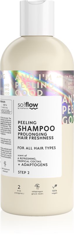 so!flow Peeling Shampoo Prolonging Hair Freshness sampon exfoliant pentru un scalp seboreic 400 ml