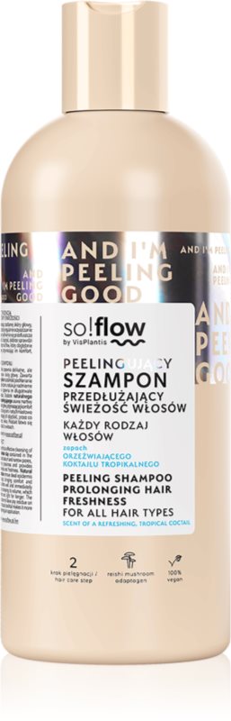 so!flow Peeling Shampoo Prolonging Hair Freshness sampon exfoliant pentru un scalp seboreic 400 ml