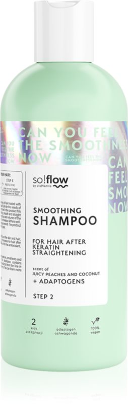 so!flow After Keratin Straightening Smoothing Shampoo sampon pentru indreptarea parului 400 ml