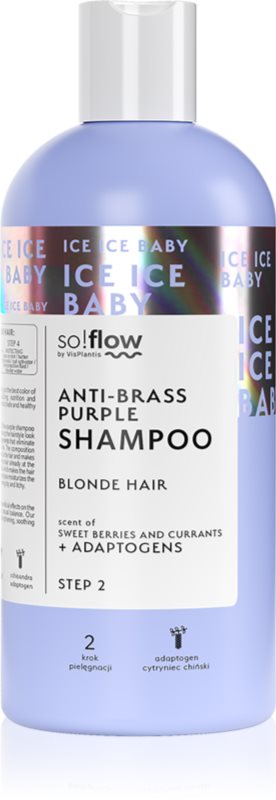 so!flow Cooling Shampoo Blonde Hair sampon violet neutralizeaza tonurile de galben 300 ml