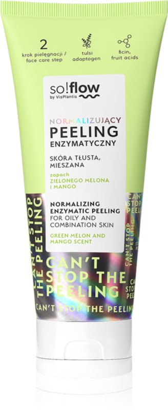 so!flow Normalizing Face Peeling peeling de curățare profundă pentru ten gras 75 ml