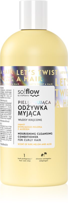so!flow Curly Hair Nourishing Cleansing Conditioner Balsam de curățare pentru păr creț 200 ml