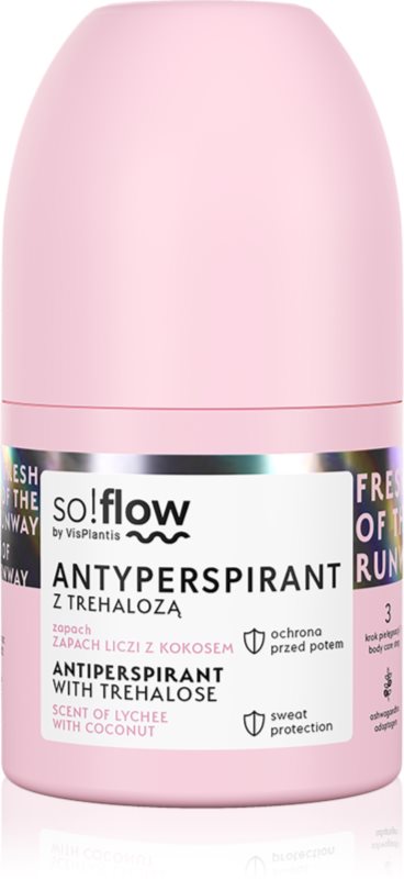so!flow Antiperspirant antiperspirant roll-on pentru femei Scent of Lychee with Coconut 50 ml