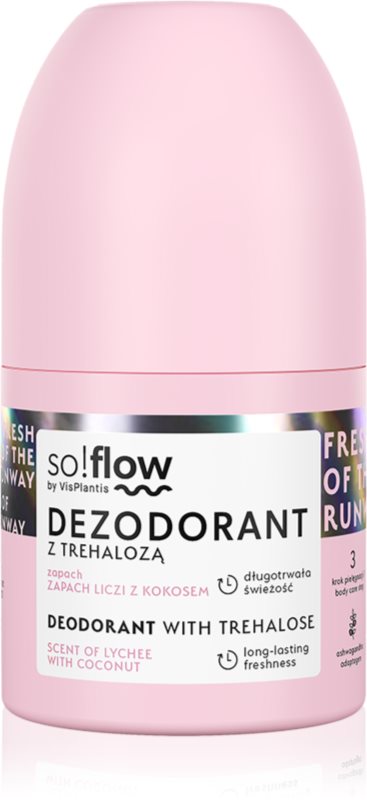 so!flow Deodorant Deodorant roll-on pentru femei Scent Of Lychee with Coconut 50 ml